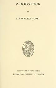 Cover of: Woodstock. by Sir Walter Scott