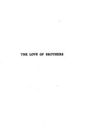 Cover of: Love of brothers