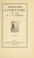 Cover of: English literature, 1880-1905.