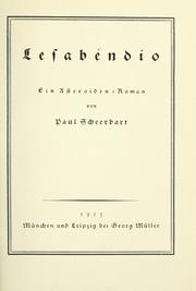 Cover of: Lesabéndio, ein Asteroïden-Roman.