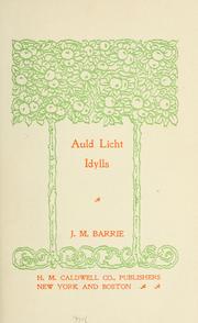 Cover of: Auld licht idylls.