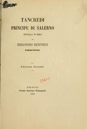 Tancredi, principe di Salerno by Girolamo Benivieni