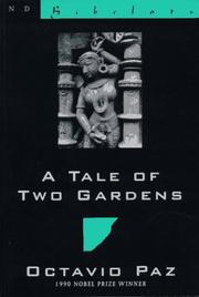 Cover of: A tale of two gardens: poems from India, 1952-1995