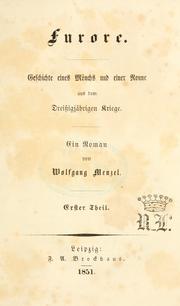 Cover of: Furore: Geschichte eines Mönchs und einer Nonne aus dem Dreissigjährigen Krieg : ein Roman