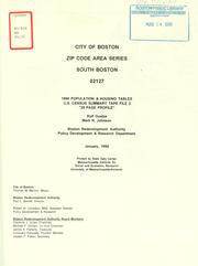 Cover of: City of Boston zip code area series, south Boston 02128, 1990 population and housing tables, U.S. census summary tape file 3.