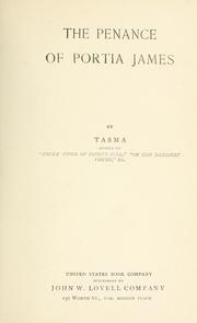 Cover of: The penance of Portia James