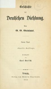 Cover of: Geschichte der deutschen Dichtung.