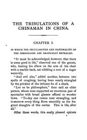 Cover of: The tribulations of a Chinaman in China.