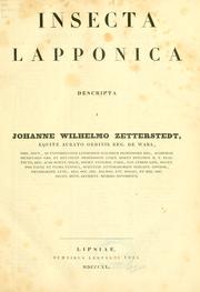 Cover of: Insecta Lapponica.
