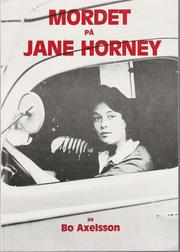Cover of: Mordet på Jane Horney by Bo Axelsson