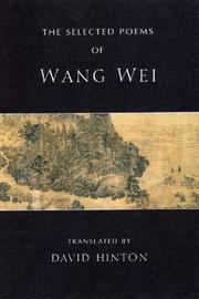 Cover of: The selected poems of Wang Wei