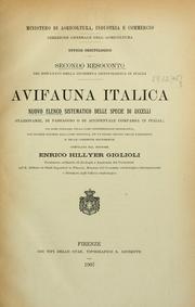 Cover of: (Secondo) resoconto dei risultati della inchiesta ornithologica in Italia. by Enrico Hillyer Giglioli