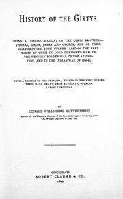 History of the Girtys by Consul Willshire Butterfield