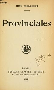 Cover of: Provinciales.