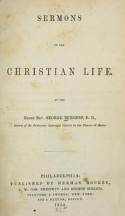 Cover of: Sermons on the Christian life