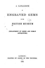 Cover of: A catalogue of engraved gems inthe British museum (Department of Greek and Roman antiquities.).