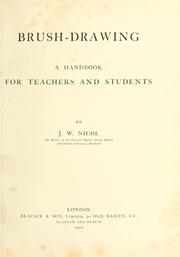 Cover of: Brush-drawing: a handbook for teachers and students