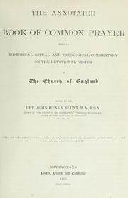 Cover of: The annotated Book of common prayer by Church of England