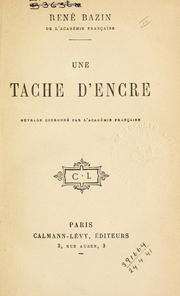 Cover of: tache d'encre.