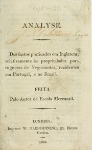 Cover of: Analyse. by Manoel Luís da Veiga