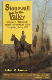 Cover of: Stonewall in the Valley by Robert G. Tanner