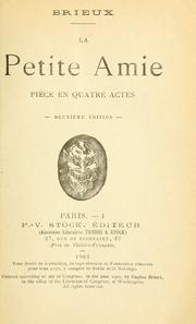 Cover of: La petite amie: pièce quatre actes.