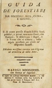 Cover of: Guida de' forestieri per Pozzuoli, Baja, Cuma, e Miseno by Pompeo Sarnelli