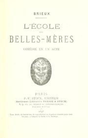 Cover of: L' école des belles-mères: comédie en un acte.