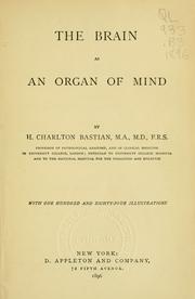 Cover of: brain as an organ of mind