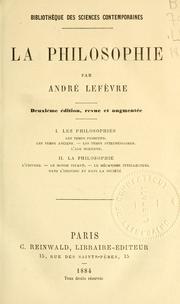 Cover of: philosophie