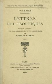 Cover of: Lettres philosophiques