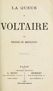 Cover of: queue de Voltaire