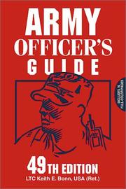 Cover of: Army Officer's Guide