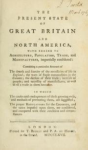 Cover of: The present state of Great Britain and North America by Mitchell, John