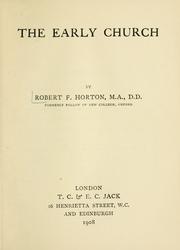 Cover of: The early church
