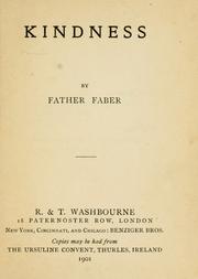 Cover of: Kindness by Frederick William Faber