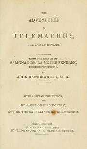 Cover of: The adventures of Telemachus, the son of Ulysses. by François de Salignac de La Mothe-Fénelon