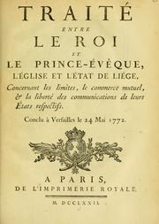 Cover of: Traité entre le roi by France