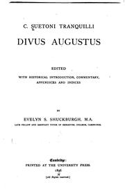 Cover of: Divus Augustus