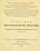 Cover of: Io. Frid. Blumenbachii Specimen archaeologiae telluris terrarumque inprimis Hannoveranarum alterum.