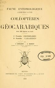 Cover of: Coléoptères by C. Houlbert