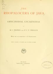Cover of: The Rhopalocera of Java. by M. C. Piepers