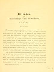 Cover of: Beiträge zur schmetterlings-fauna von Goldküste / von H.B. Möschler.