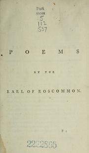 Cover of: [The poems of Rochester, Roscommon, and Yalden].