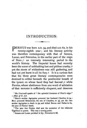 Cover of: The Satires of Persius by Aulus Persius Flaccus, Samuel Hemphill