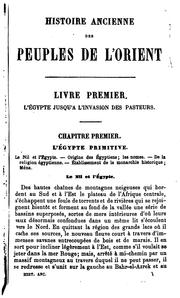 Cover of: Histoire ancienne des peuples de l'Orient: ouvrage contenant neuf cartes et quelques spécimens ...