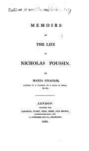 Cover of: Memoirs of the Life of Nicholas Poussin