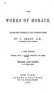 Cover of: The Works of Horace