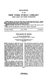 Cover of: Bulletin of the New York Public Library, Astor, Lenox and Tilden Foundations by New York Public Library.