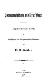 Cover of: Sprachvergleichung und Urgeschichte: Linguitisch-historische Beiträge zur ...